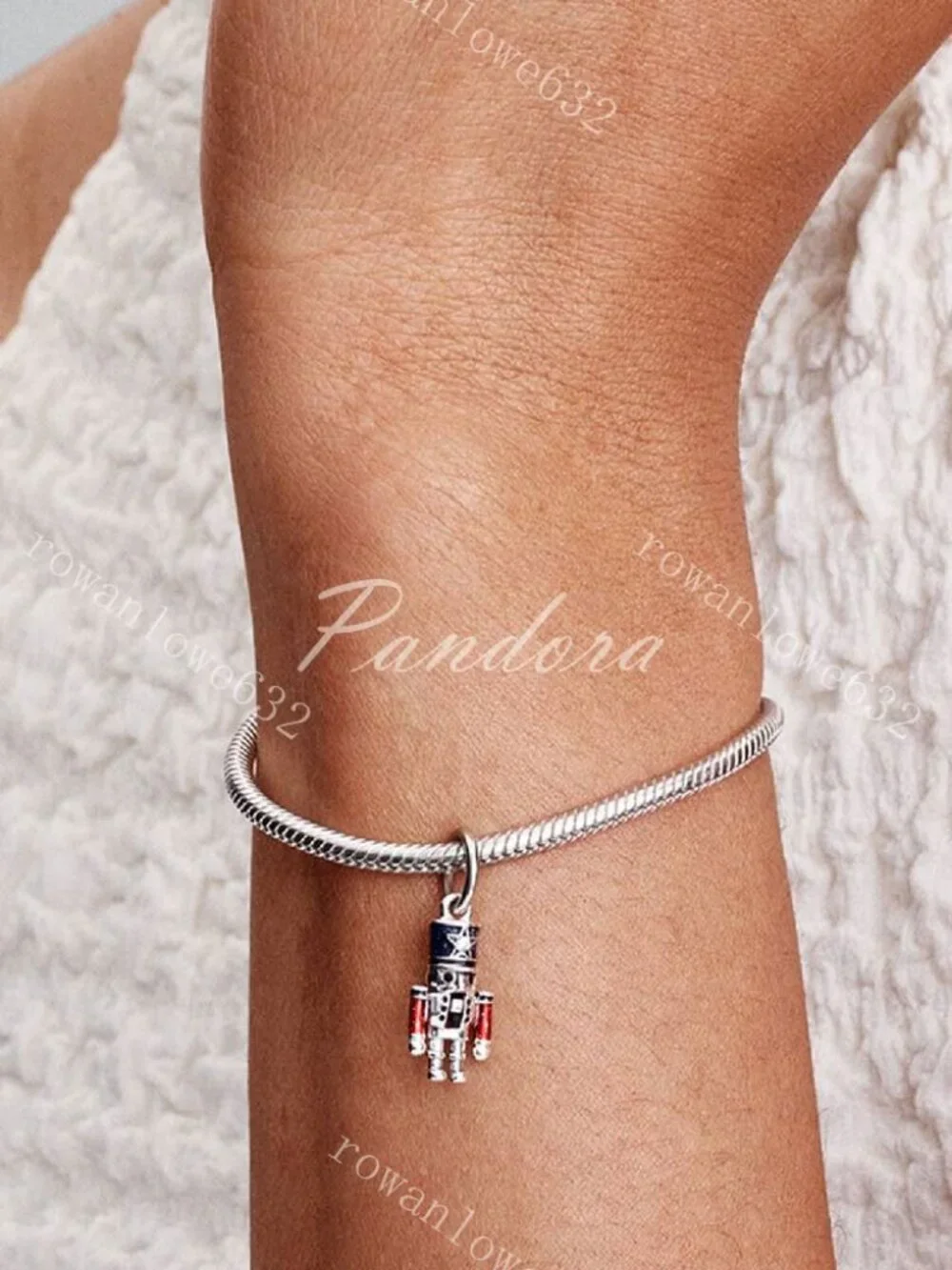 Pandora Moveable Nutcracker Dangle Charm